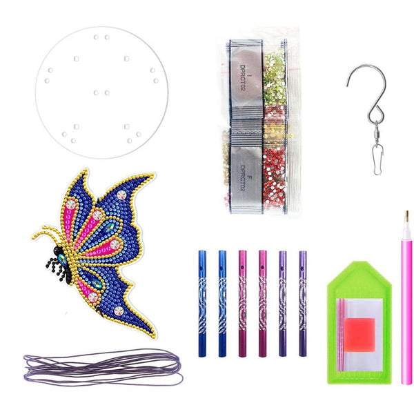 5D Diamond Painting Wind Chime Butterfly design