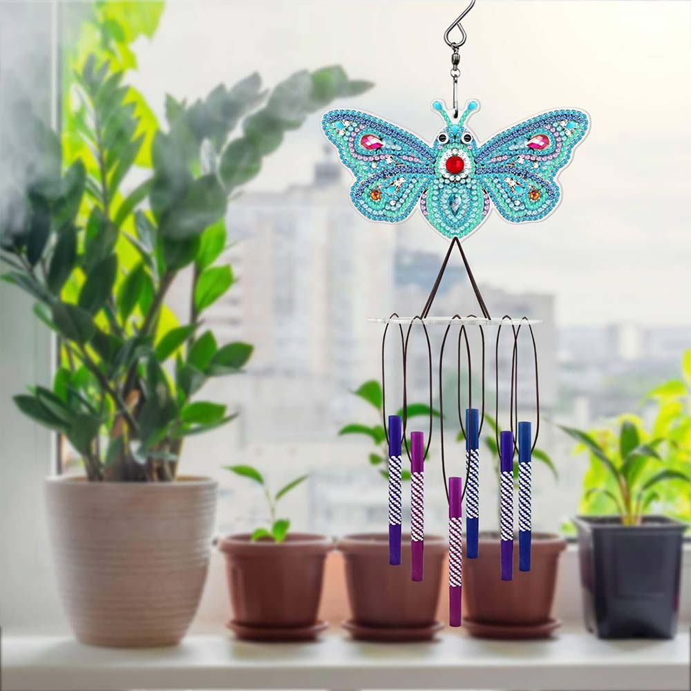 5D Diamond Painting Wind Chime - Butterfly