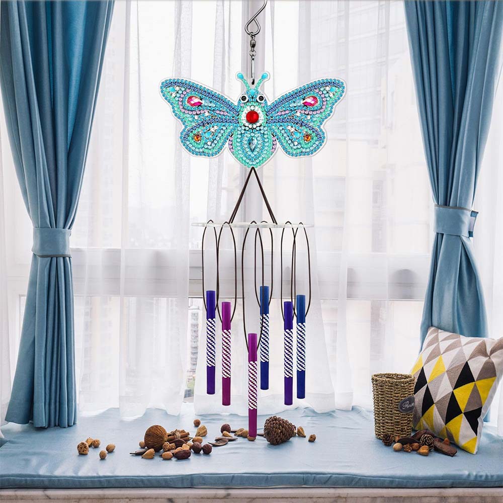 5D Diamond Painting Wind Chime - Butterfly