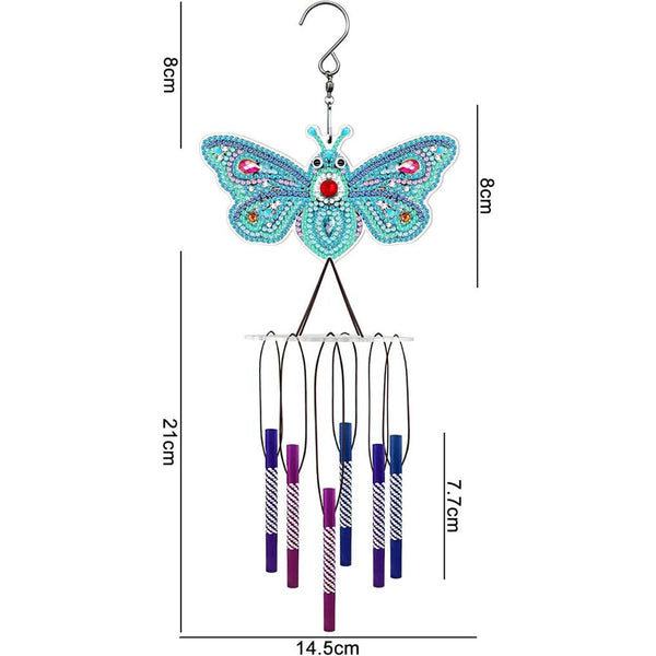 5D Diamond Painting Wind Chime - Butterfly