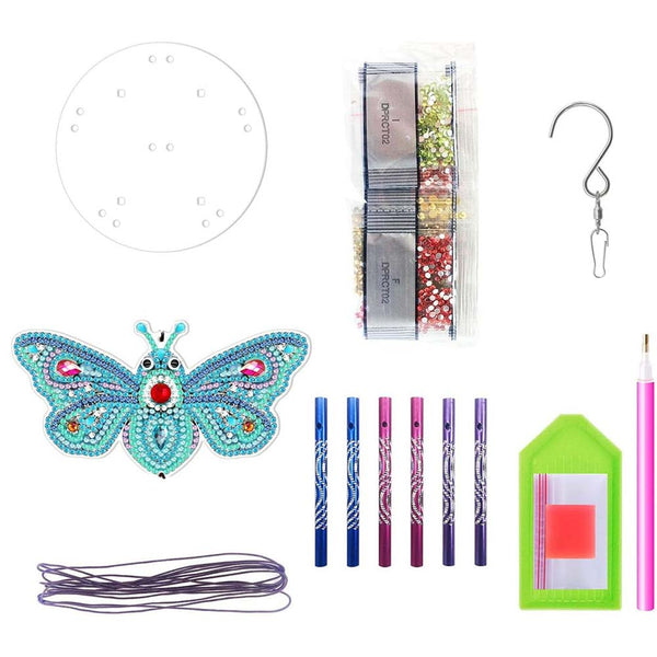 5D Diamond Painting Wind Chime - Butterfly