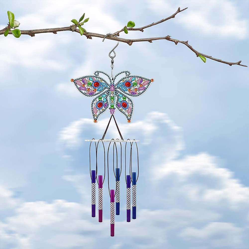 5D Diamond Art Wind Chime Butterfly