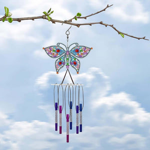 5D Diamond Art Wind Chime Butterfly