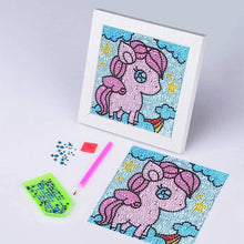 Load image into Gallery viewer, 5D Kids Diamond Painting Unicorn with Picture Frame