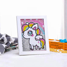 Load image into Gallery viewer, 5D Kids Diamond Painting with Unicorn with Picture Frame