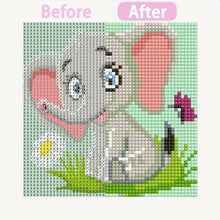 Load image into Gallery viewer, 5D Kids Diamond Painting Elephant with Picture Frame