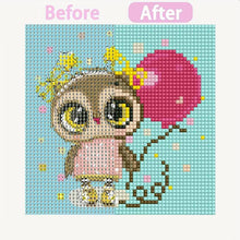 Load image into Gallery viewer, 5D Kids Diamond Painting Owl with Picture Frame