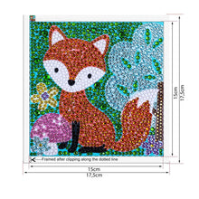 Load image into Gallery viewer, 5D Diamond Painting Fox with Picture Frame