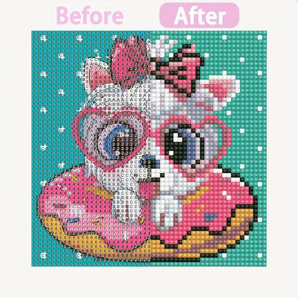 5D Diamond Painting Dog with Glasses with Picture Frame