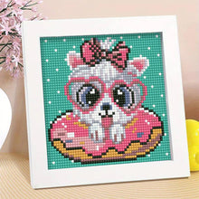 Load image into Gallery viewer, 5D Diamond Painting Dog with Glasses with Picture Frame
