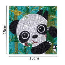 Load image into Gallery viewer, 5D Diamond Painting with Panda for Kids with Picture Frame