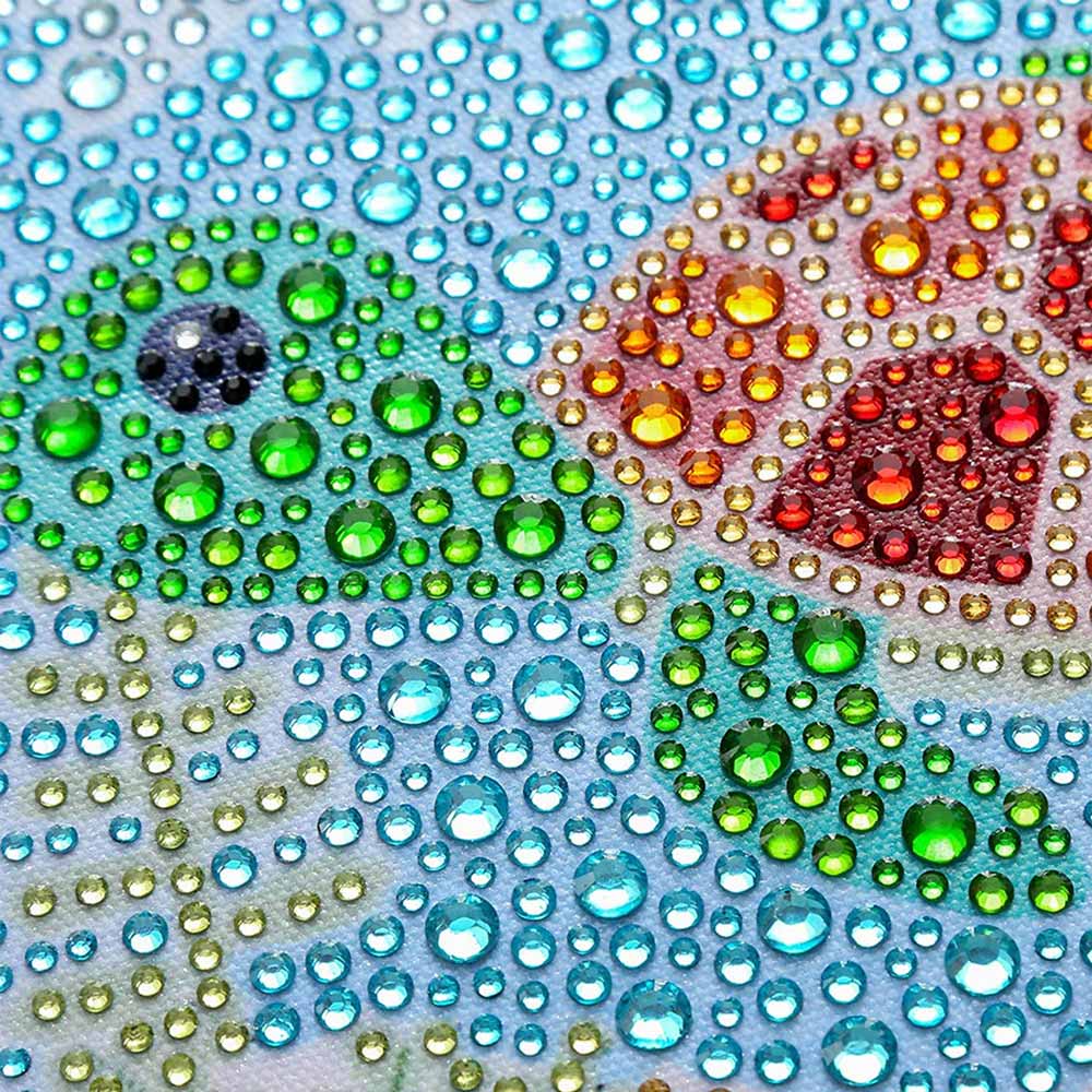 5D Diamond Painting Turtle with Picture Frame