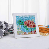 5D Diamond Painting Turtle with Picture Frame