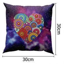 Load image into Gallery viewer, 5D Diamond Painting Pillow Cover 11.8"x11.8" Mandala Heart