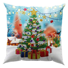 Load image into Gallery viewer, 5D Diamond Painting Pillow Cover 11.8"x11.8" Christmas Tree
