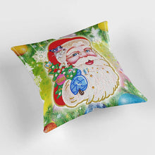 Load image into Gallery viewer, 5D Diamond Painting Pillow Cover 11.8"x11.8" Santa Claus