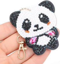 Load image into Gallery viewer, 5D Diamond Painting Keychain Cartoon Animals