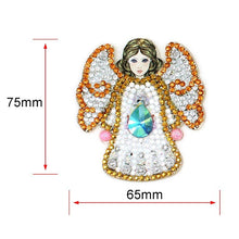 Load image into Gallery viewer, 5D Diamond Painting Keychain Angel 5 Pieces