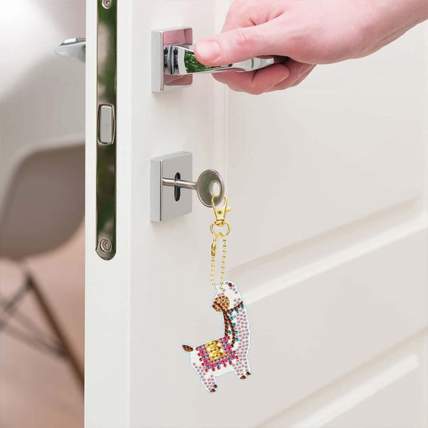 5D Diamond Painting Keychain Llamas 5 Pieces
