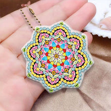 Load image into Gallery viewer, 5D Diamond Painting Keychain Mandala Flowers 5 Pieces