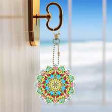 Load image into Gallery viewer, 5D Diamond Painting Keychain Mandala Flowers 5 Pieces