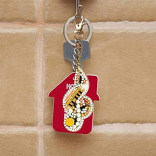 Load image into Gallery viewer, 5D Diamond Painting Keychain Melody 5 Pieces