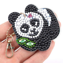 Load image into Gallery viewer, 5D Diamond Painting Keychain Panda