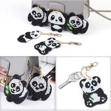Load image into Gallery viewer, 5D Diamond Painting Keychain Panda
