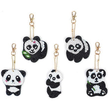 Load image into Gallery viewer, 5D Diamond Painting Keychain Panda