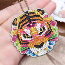 Load image into Gallery viewer, 5D Diamond Painting Keychain Animals 5 Pieces