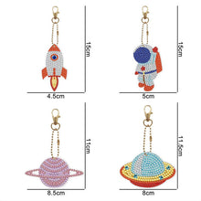 Load image into Gallery viewer, 5D Diamond Painting Keychain Universe