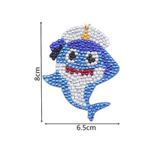 Load image into Gallery viewer, 5D Diamond Painting Keychain Underwater Animals 5 Pieces