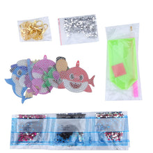 Load image into Gallery viewer, 5D Diamond Painting Keychain Underwater Animals 5 Pieces