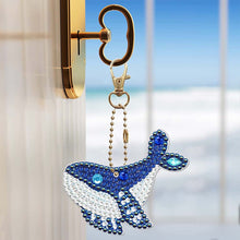 Load image into Gallery viewer, 5D Diamond Painting Keychain Whales 5 Pieces