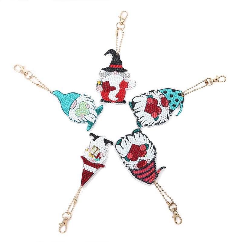 5D Diamond Painting Keychain Dwarves Set 2