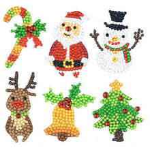 Load image into Gallery viewer, 5D Diamond Painting Sticker Set "Merry Christmas" for Kids