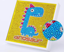 Load image into Gallery viewer, 5D Kids Diamond Painting Dinosaur with Picture Frame