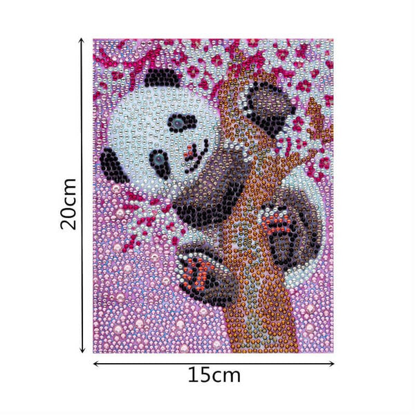 5D Diamond Painting Panda for Kids with Picture Frame