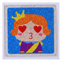 Load image into Gallery viewer, 5D Diamond Painting Prince with Picture Frame for Kids