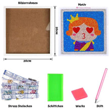 Load image into Gallery viewer, 5D Diamond Painting Prince with Picture Frame for Kids