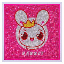 Load image into Gallery viewer, 5D Diamond Painting Rabbit with Picture Frame for Kids