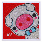 5D Kids Diamond Painting Pig with Picture Frame
