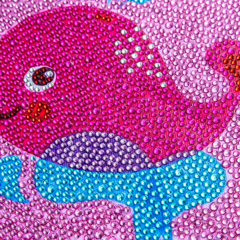 5D Children's Diamond Painting Whale with Picture Frame