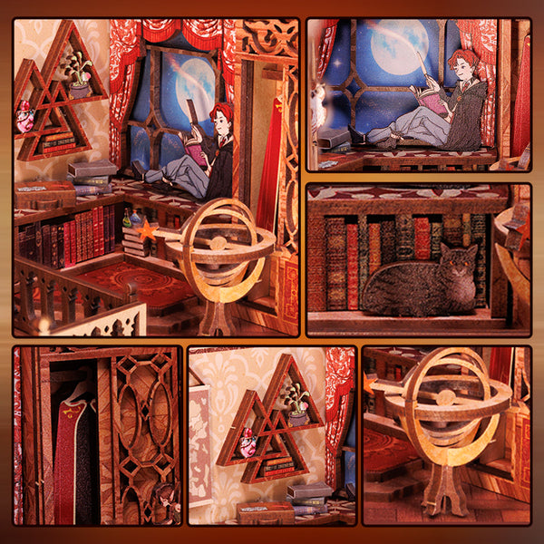 DIY Book Nook Kit - Flame Common Room
