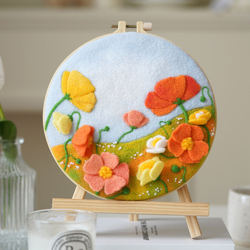 Needle Felting kit - Wild Flowers – Figured'Art