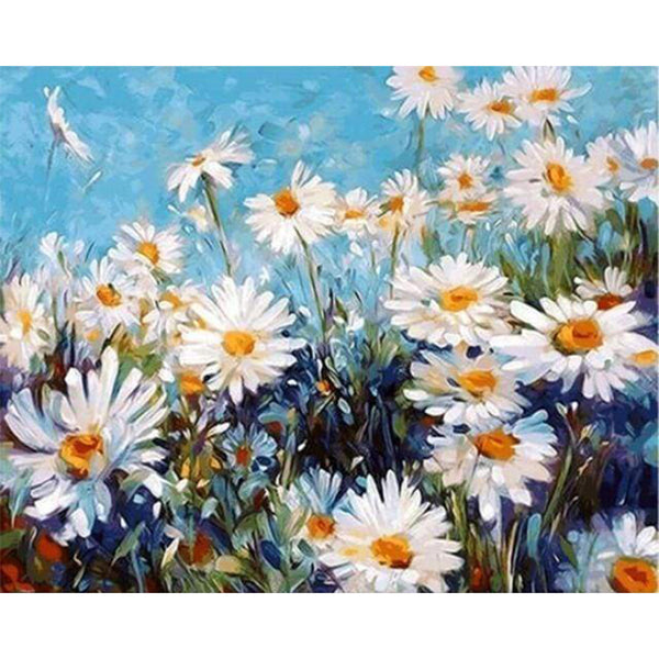 Field of Daisies on a Sunny Day