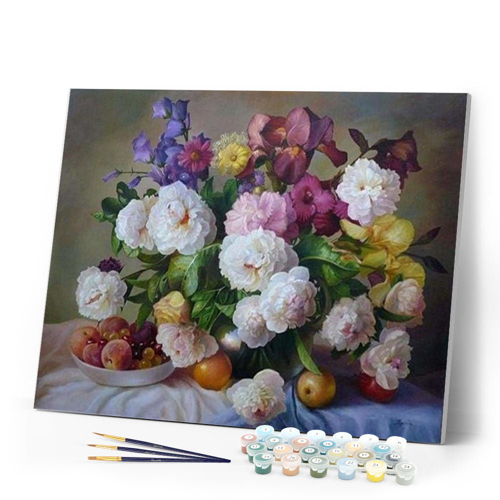 paint by numbers | Bouquet of Flowers | flowers intermediate | FiguredArt