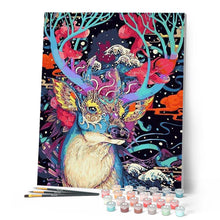 Load image into Gallery viewer, paint by numbers | Modern Christmas Reindeer | animals christmas deer intermediate | FiguredArt