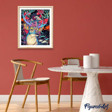 Load image into Gallery viewer, paint by numbers | Modern Christmas Reindeer | animals christmas deer intermediate | FiguredArt