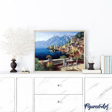 Load image into Gallery viewer, paint by numbers | Beautiful Seaside and Mountains | advanced landscapes | FiguredArt